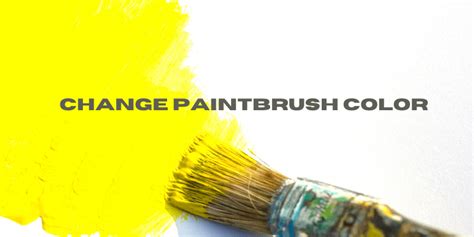 Magical paintbrush that changes colors